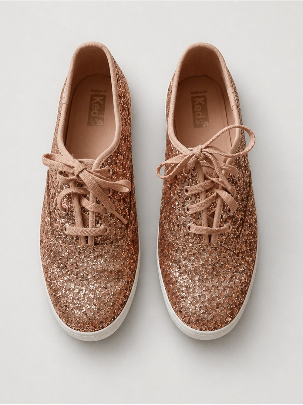 Keds Champion Glitter Cel Sneakers 👟 |Rose Gold 💐💐💐